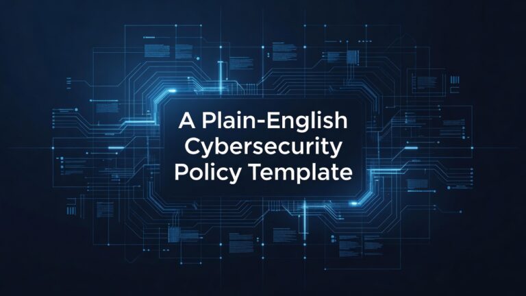 A Plain-English Cybersecurity Policy Template for Quincy SMB Owners