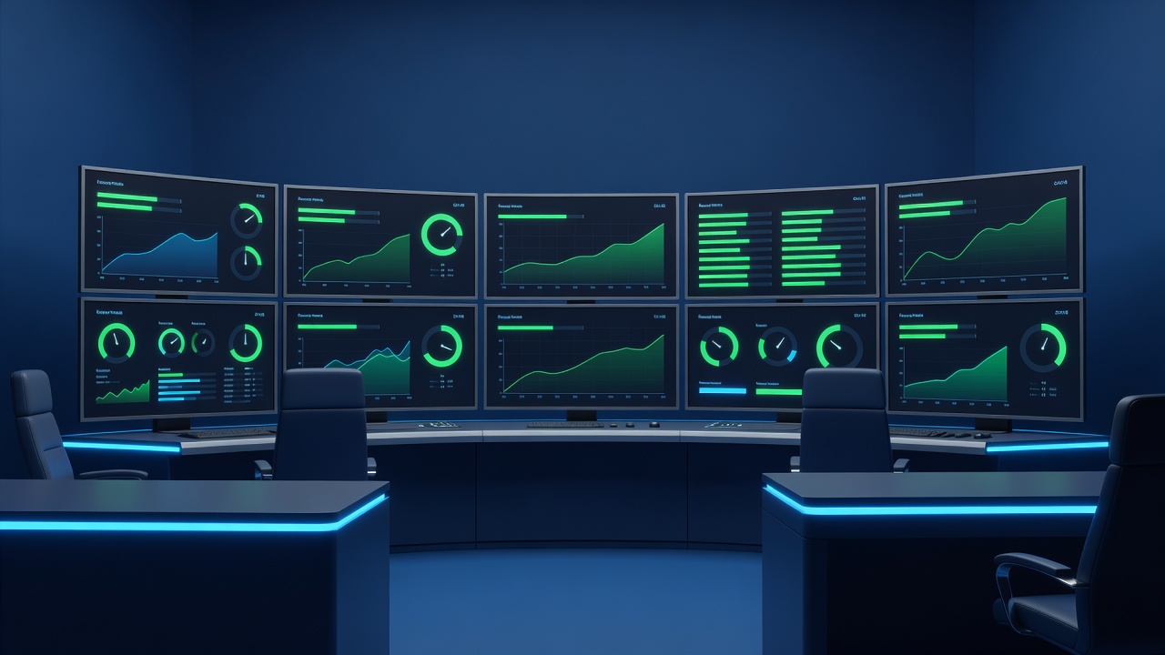 Proactive monitoring operations center with healthy dashboards